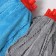 Nozzle for a mop belt shade "skirt", microfiber, 130 grams, color mix