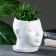 Pot - Organizer "Head" White, 1.3 l / 16x16x14cm
