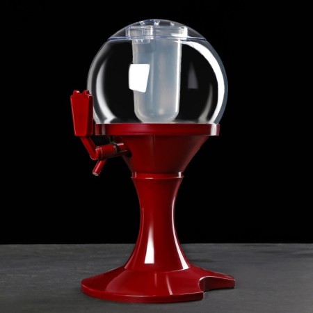 Beer Tower "Sphere", 3 l, red color