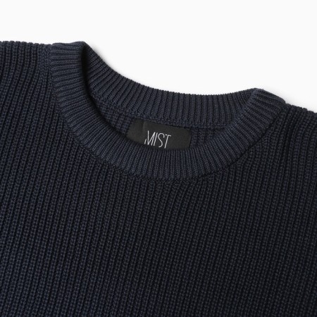 Jumper female MIST of large knit, blue, p. L (48-50)-7