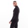 Male thermal underwear (fufaika, pants) print wolf, black color, size 52