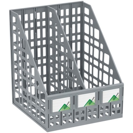 Papers "Istanm", sifte, vertical, 2 compartments, gray