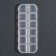 Organizer for decor, 12 cells, 13 × 5.3 × 1.3 cm, the color is transparent