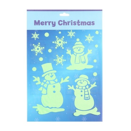 Stickers on the windows "New Year" snowmen, 28 x 19 cm-4