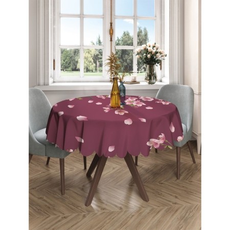 Tables on the table "Sakura flowers", round, Saten, d = 150 cm-2