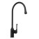 Kitchen mixer Zein Z3743, "droplet", single -rose, pour height 26 cm, black