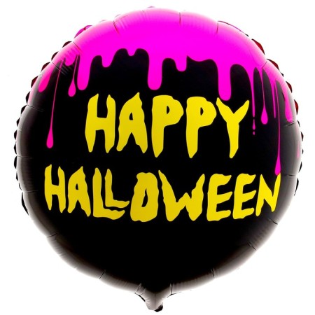 Foil ball 18 "Happy Halloween" circle-1