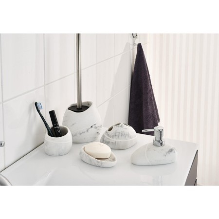 Little Rock toothbrush cup, white color-1