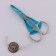 Scissors manicure, bent, wide, 9 cm, on the blist, the color is silver, B-116-S-SH