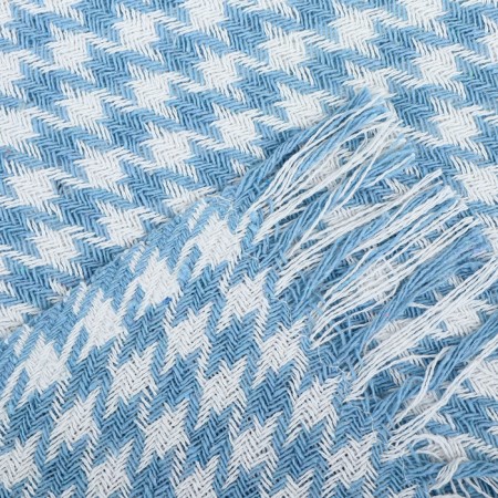 Roman plaid 140x200cm, blue, 80% HL, 20% PE, 320 g/m-2