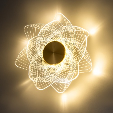 Bra "Amadeus" Led 3000k gold 20x20x10cm-2