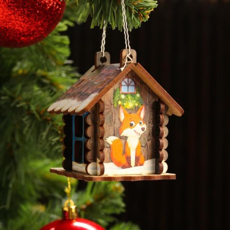 Toy on the tree "House" with the Snow Maiden, Mix, 9x6.5x6.5cm