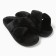 Women's slippers with an open nose, size 40-41, black