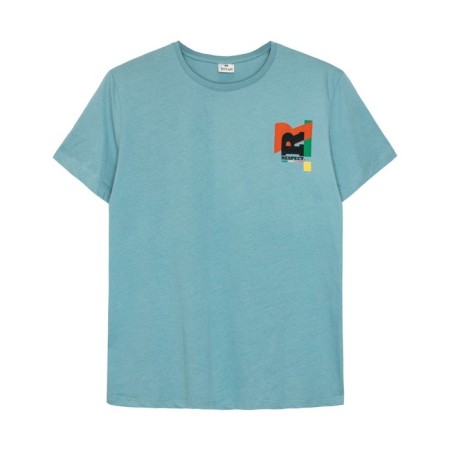 Male T -shirt, size 52, turquoise color-3