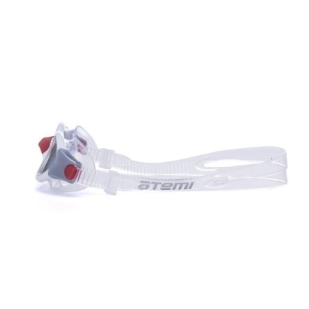 ATEMI B504 swimming glasses, silicone, white/red color-1