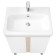 Tumbling under the Aquaton Country sink, 60 cm, white color, oak Verona