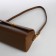 Bag Women's Messenger on the Textura valve, medium size, dark brown color