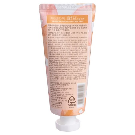 Hand Cream Welcos Perfumed Hand Cream Peach, 60 g-1