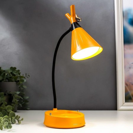 A table lamp with a dimmer 16299/1yl LED 4W USB AKB 3000-6000K yellow 12.3x12.3x37 cm Risalux 544-1