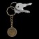 A keychain for keys, metallic, amulet "Antislaz" diam. 2.5 cm