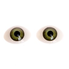 Eyes, set 8 pcs., The size of the iris 12 mm, the color is green
