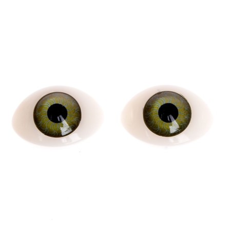 Eyes, set 8 pcs., The size of the iris 12 mm, the color is green