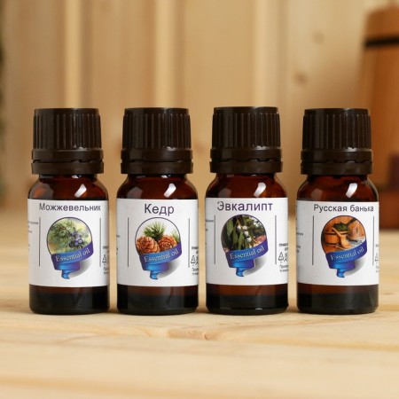A set of essential oils "with light steam!", 4 pcs 10 ml-1