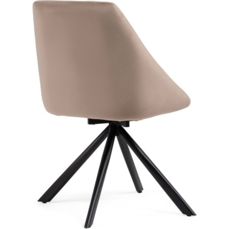 STILL WORK STELL WORK WORK, Metal/velor, Black/Beige 51x555x83 cm-4