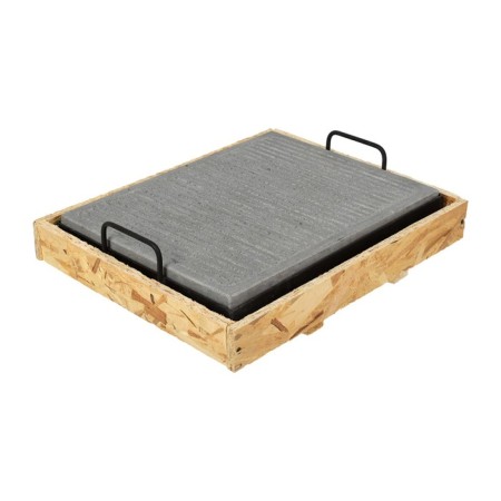 Boyscout-Grill slab, from natural natural stone, 40x30x3 cm-3