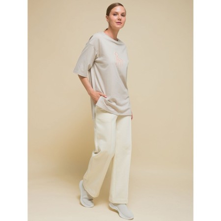 Female T-shirt, size 46, light gray color-7