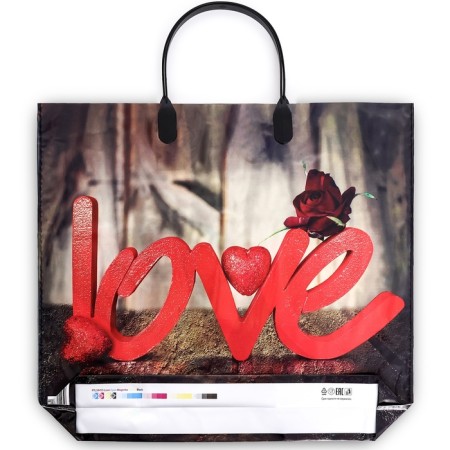 Package "On Love", plastic with a plastic pen, 37 x 34 cm, 90 μm-1