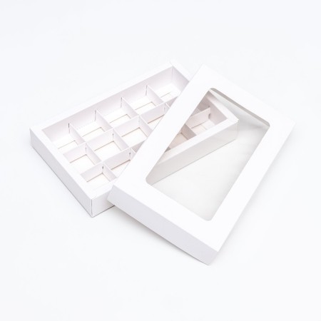 Folding box under 15 sweets, white, 13.7 x 22 x 3.5 cm-4