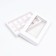 Folding box under 15 sweets, white, 13.7 x 22 x 3.5 cm