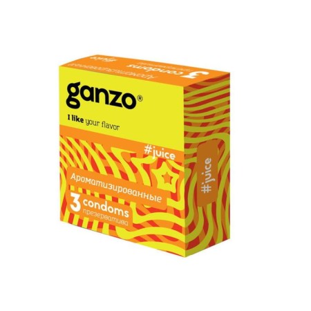 Ganzo Juice condoms "Aromatized", 3 pcs.-1
