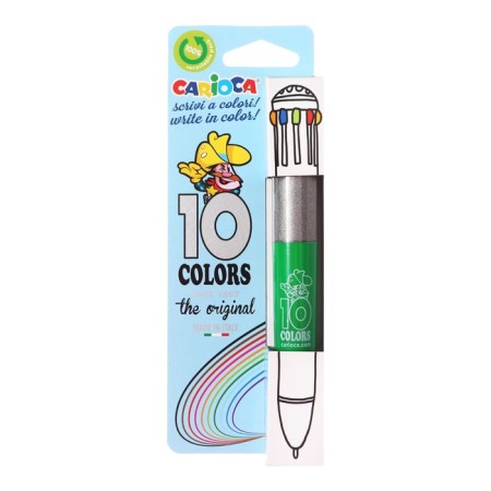 Automatic ball handle, 10 colors, "carioca", 1.0 mm node, standard palette, mix-4