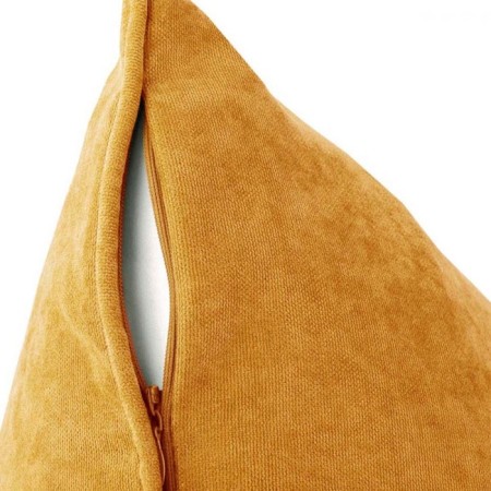 Decorative pillowcase "Tina", size 45x45 cm, yellow color-1