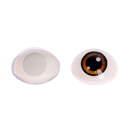 Eyes, set 10 pcs., Size 1 pc: 11.6 × 15.5 mm, brown color-1
