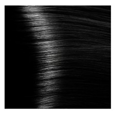 Kapous hair cream with hyaluronic acid, 1.00 black intensive, 100 ml