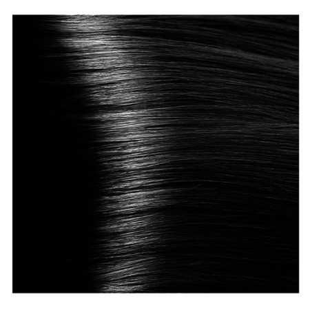 Kapous hair cream with hyaluronic acid, 1.00 black intensive, 100 ml