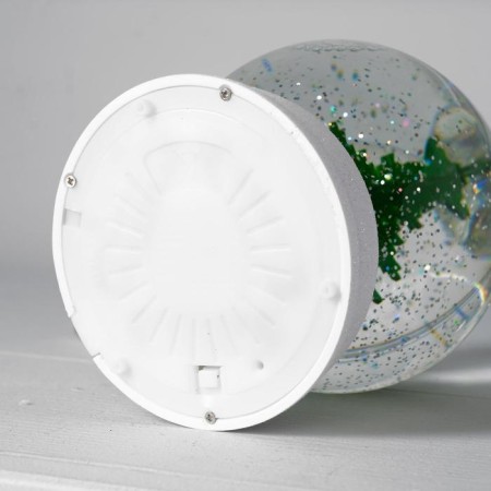 LED figure "Snow Ball with a Christmas tree" 12 × 18 × 12 cm, plastic, AAX3 batteries (not complete), glow warm white-3