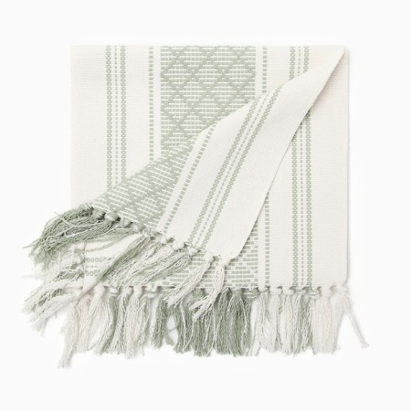 Ethel Scande -green path 38*150 cm, 50%cotton 50%linen-7