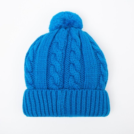 Hat for girls, turquoise color, size 52-54-2