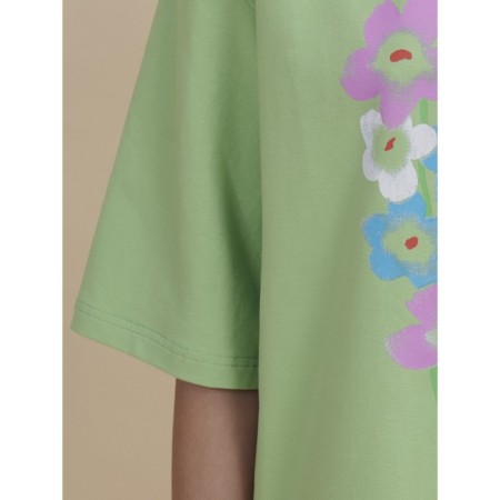 Female dress, size XL, green color-5