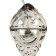 Sconces A3809/1W WT+CR white/chrome/Crystal 1x40W E14 24x10x32.5cm
