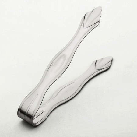 Sugar forceps, h = 9.8 cm, thickness 1 mm, silver color-1