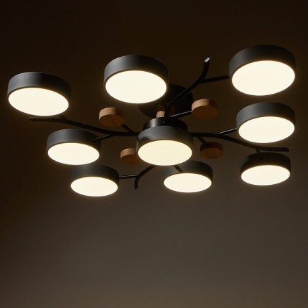 Chandelier 1316/9GR LED 216W 3000-6000K gray 87x87x17 cm Bayerlux-4