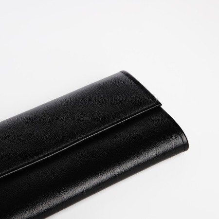 Women's wallet on the button, powder color-2