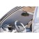 Sunscar curtain on the frontal/rear window, reflective, sliding, 65 cm