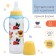A bottle for feeding "Trend. Dogs ”, classic throat, 250 ml., 3 months, cylinder, with handles, blue color