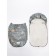 Winter fur “mountain” envelope, size 85 cm, gray color